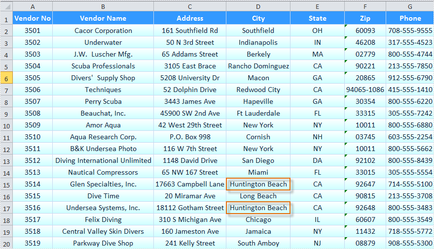 Find and Replace Excel Data