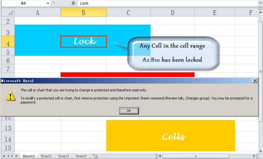 Lock Excel Cells
