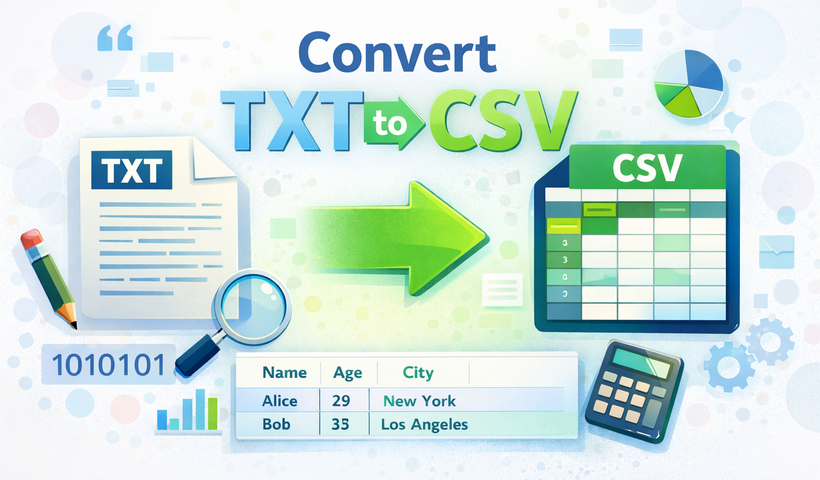 3 лучших способа конвертировать TXT в CSV