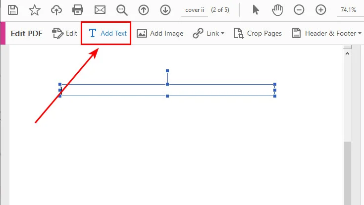 Text in PDF hinzufügen