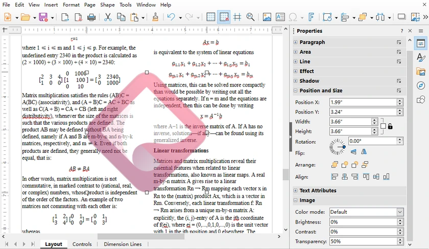 LibreOffice를 사용하여 PDF에 워터마크 추가하기