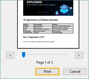 Click Print in Adobe