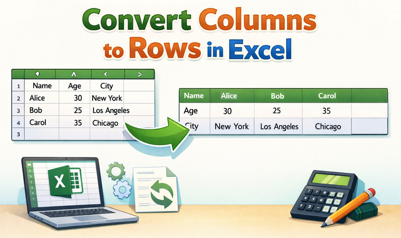 5 beste Wege, um Daten in Excel zu transponieren