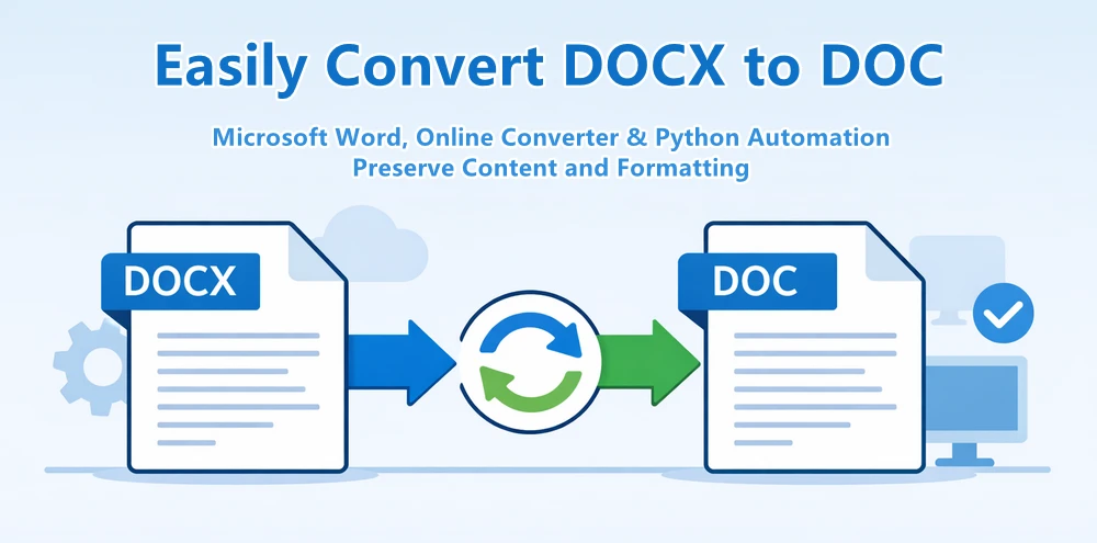 Tutoriel sur la façon de convertir DOCX en DOC avec Word, un convertisseur en ligne et Python
