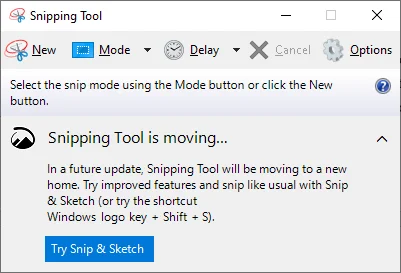 Excel mit Snipping Tools in PNG konvertieren