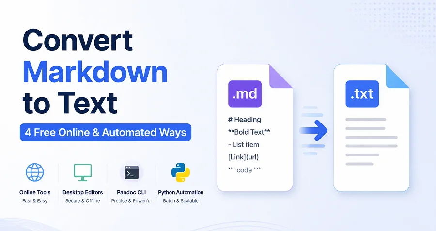Schritt-für-Schritt-Anleitung zur Konvertierung von Markdown in Text