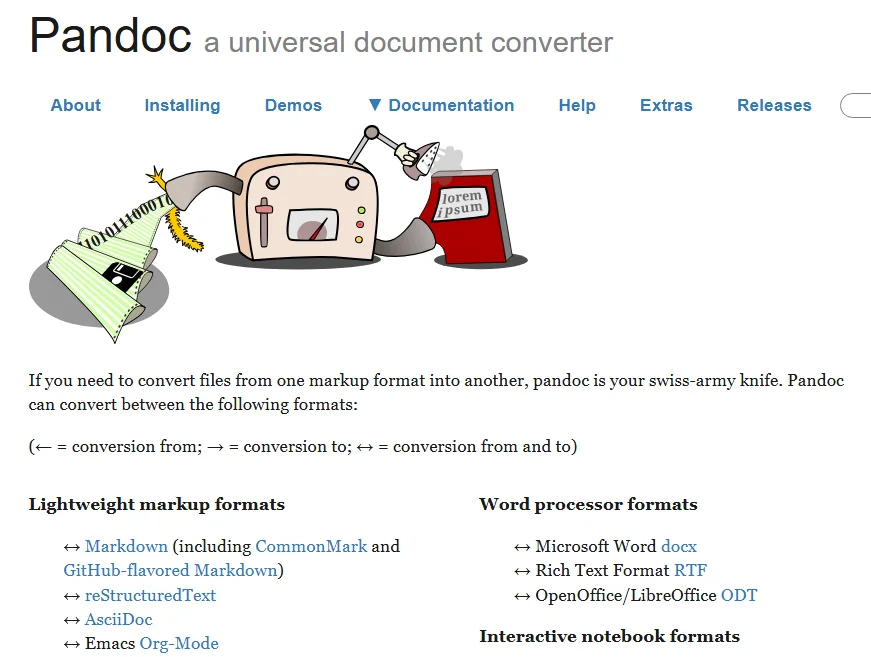 Конвертация RTF в Markdown с помощью Pandoc