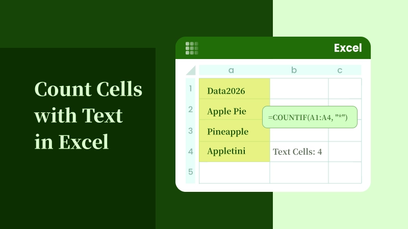 Compter les cellules avec du texte dans Microsoft Excel