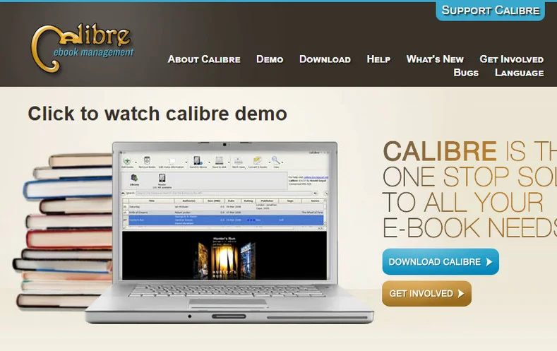 Calibre : un gestionnaire de livres électroniques hors ligne
