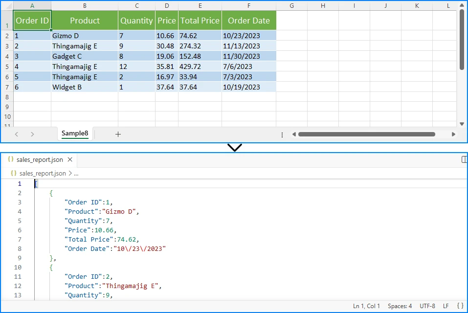 Convertir Excel en JSON avec Pandas