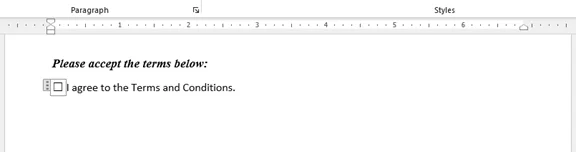 Kontrollkästchen automatisch mit C# zu Word hinzufügen
