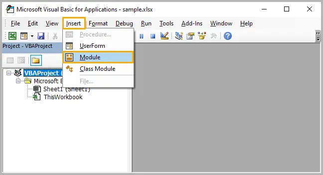 Modul einfügen