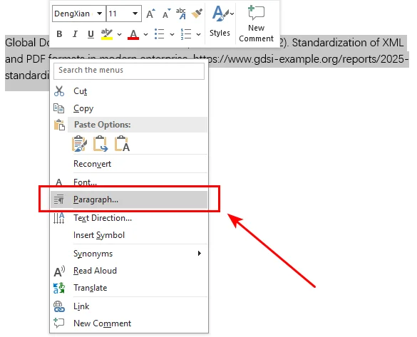 Criar um Recuo Suspenso no Microsoft Word