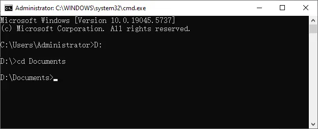 Navigate to directory
