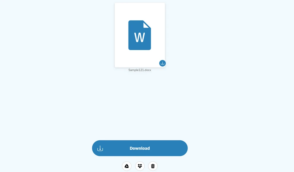 Télécharger le fichier Word converti