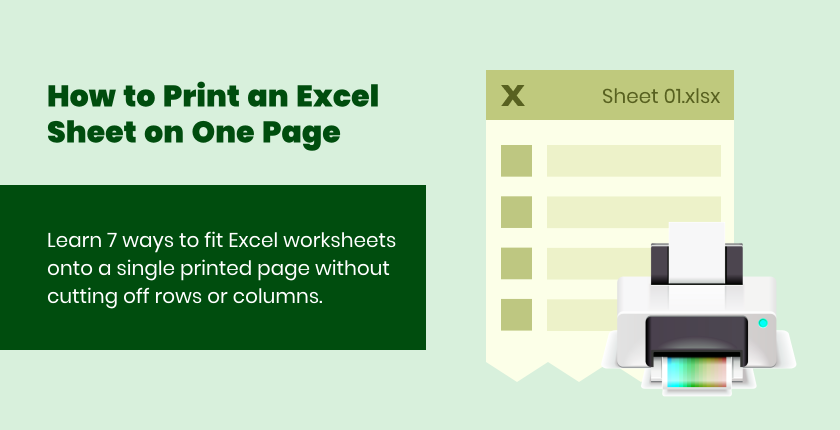Excel-Blatt auf einer Seite drucken