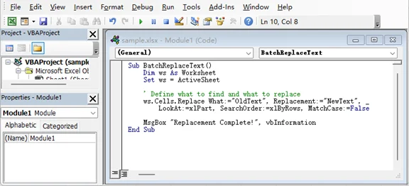 Textersetzung in Excel mit VBA automatisieren