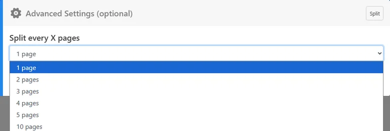 Definir intervalos de páginas para dividir documento Word online