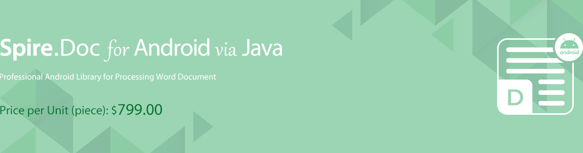Spire.Doc for Android via Java